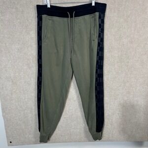 True Religion Pants‎ Men's Green Monogram Jogger Tapered Pockets Size Large